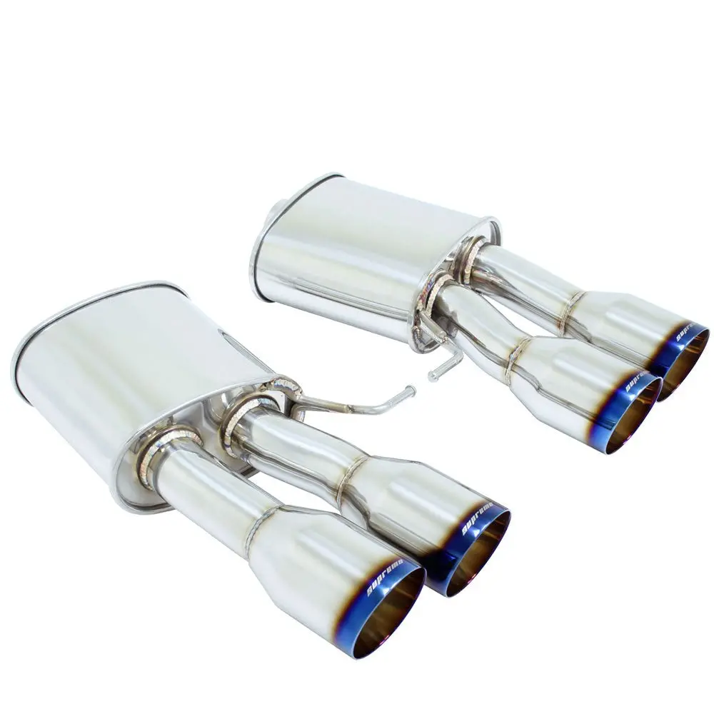Megan Supremo Abe Exhaust System Burnt Blue Tip For 11-16 Bmw M5 F10 4Dr 1