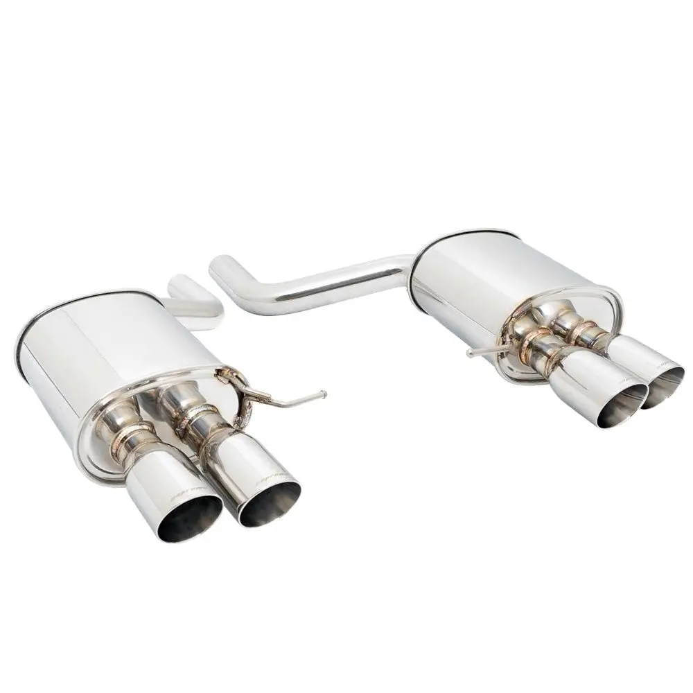 Megan Supremo Abe Exhaust System Rolled Tips For 11-17 Bmw 535I F10 W/M-Sport Bumper 1