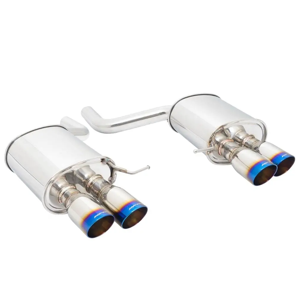 Megan Supremo Stainless Abe Exhaust System Burnt Blue Tip For 11-17 Bmw 535I F10 W/M-Sport Bumper 1