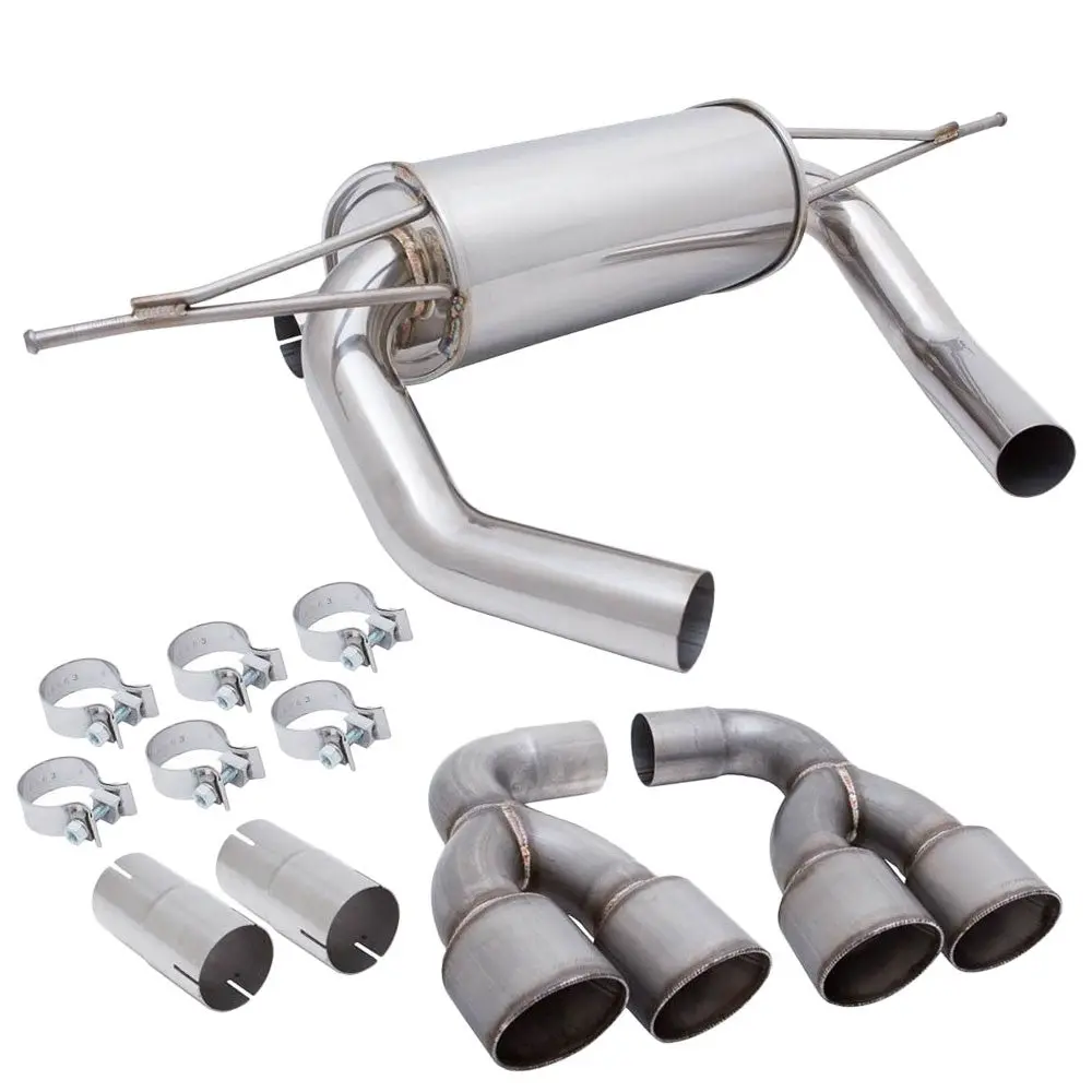 Megan Supremo Abe Exhaust System Raw Metal Tips For 15-20 M3 F80/M4 F82 1
