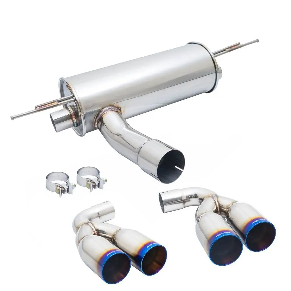 Megan Supremo Series Axleback Exhaust System Burnt Quad Rolled Tips For 16-18 Bmw M2 F87 N55 3.0L N55b30t0 Turbo 1