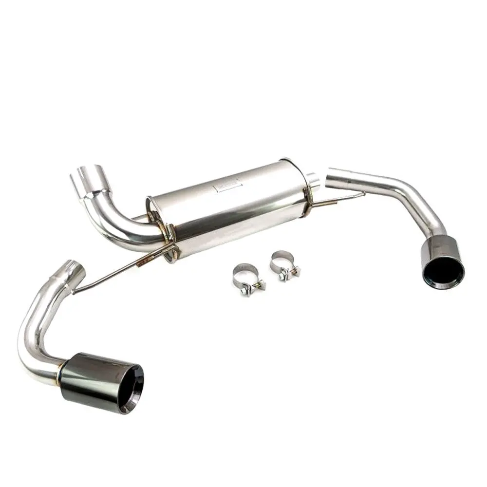 Megan Supremo Series Axleback Exhaust System Black Chrome Dual Tips For 19+ Bmw 330I Rwd 2.0L I4 Turbo (G20) 1