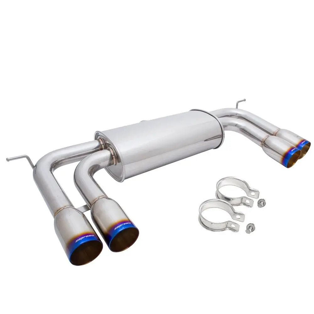 Megan Supremo Abe Exhaust System Burnt Blue Tips For Bmw 10-14 X5m/X6m 1