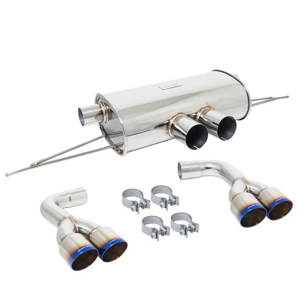 Megan Supremo Series Axleback Exhaust System Burnt Quad Rolled Tips For Bmw 15-18 X5/15-19 X6 M Sport (F85/F86) 1