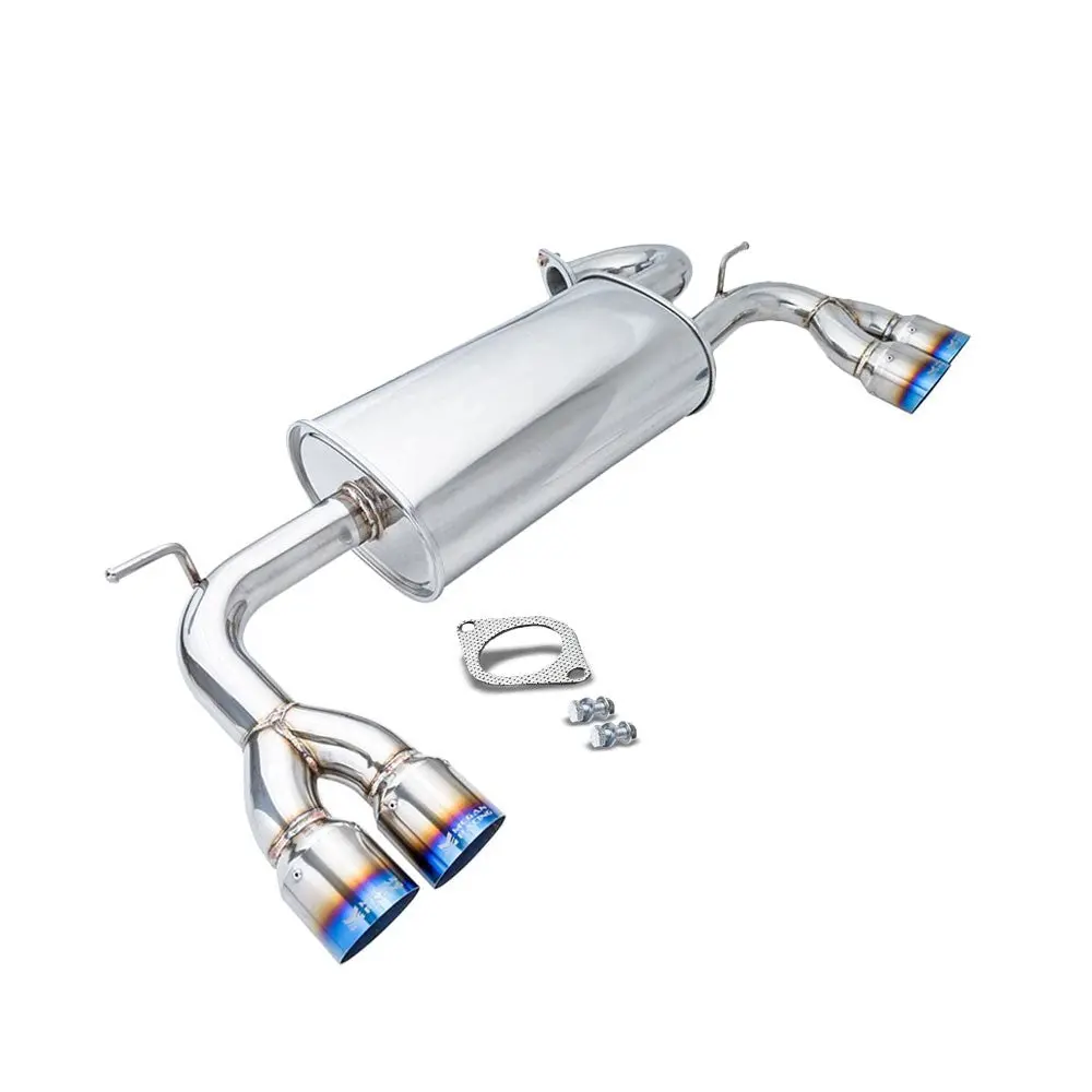 Megan Rs Stainless Steel Abe Exhaust System Ti-Tip For 09-12 Genesis Coupe Bk 1