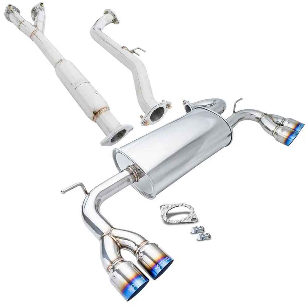 Megan Rs Stainless Abe Exhaust System 3" Ti-Tip For 09-16 Genesis Coupe V6 Bk 1
