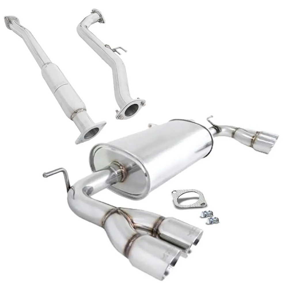 Megan Rs Stainless Abe Exhaust System Roll Tip For 09-16 Genesis Coupe 2.0T Bk 1