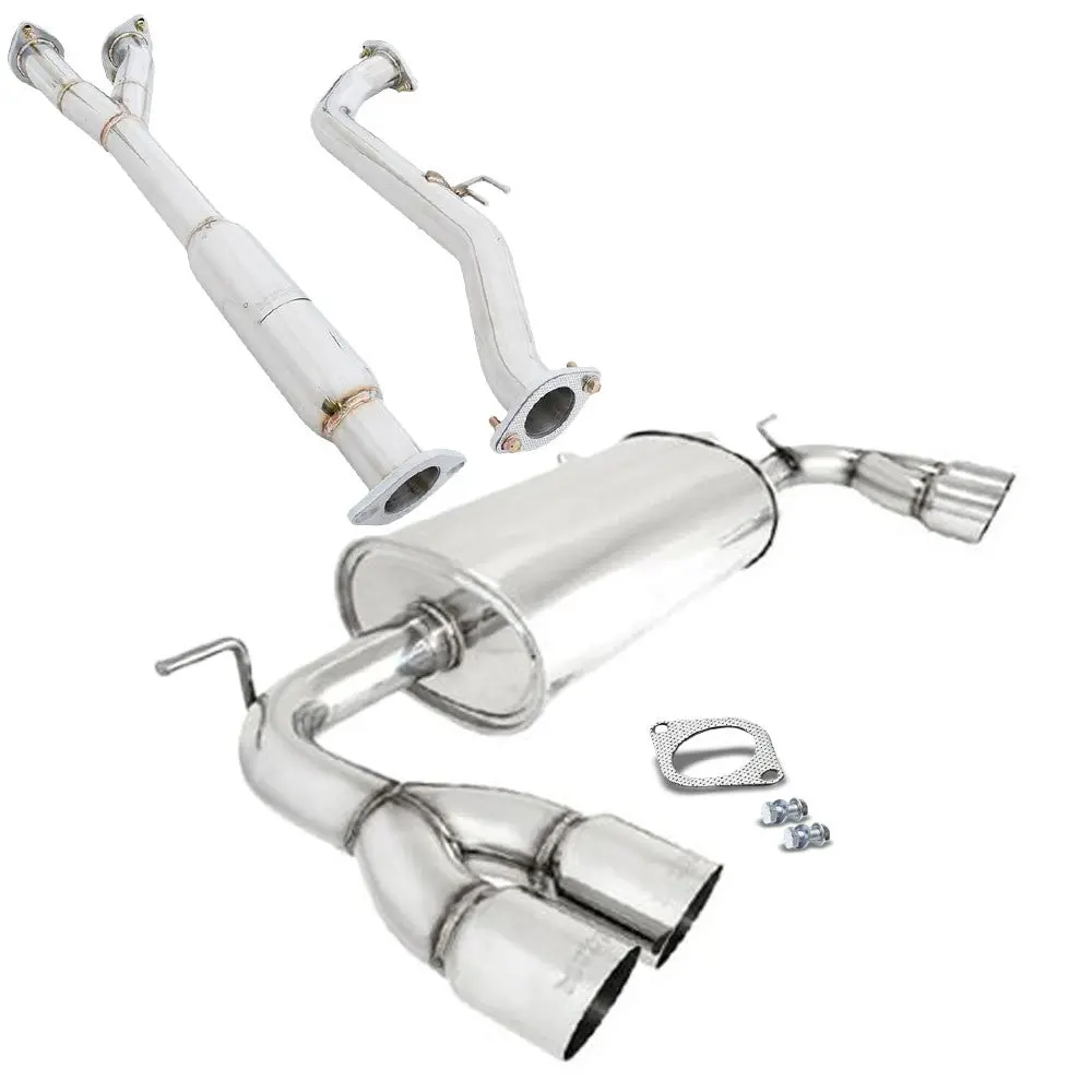 Megan Rs Abe Exhaust System 3" Stainless Tip For 09-16 Genesis Coupe V6 Bk 1