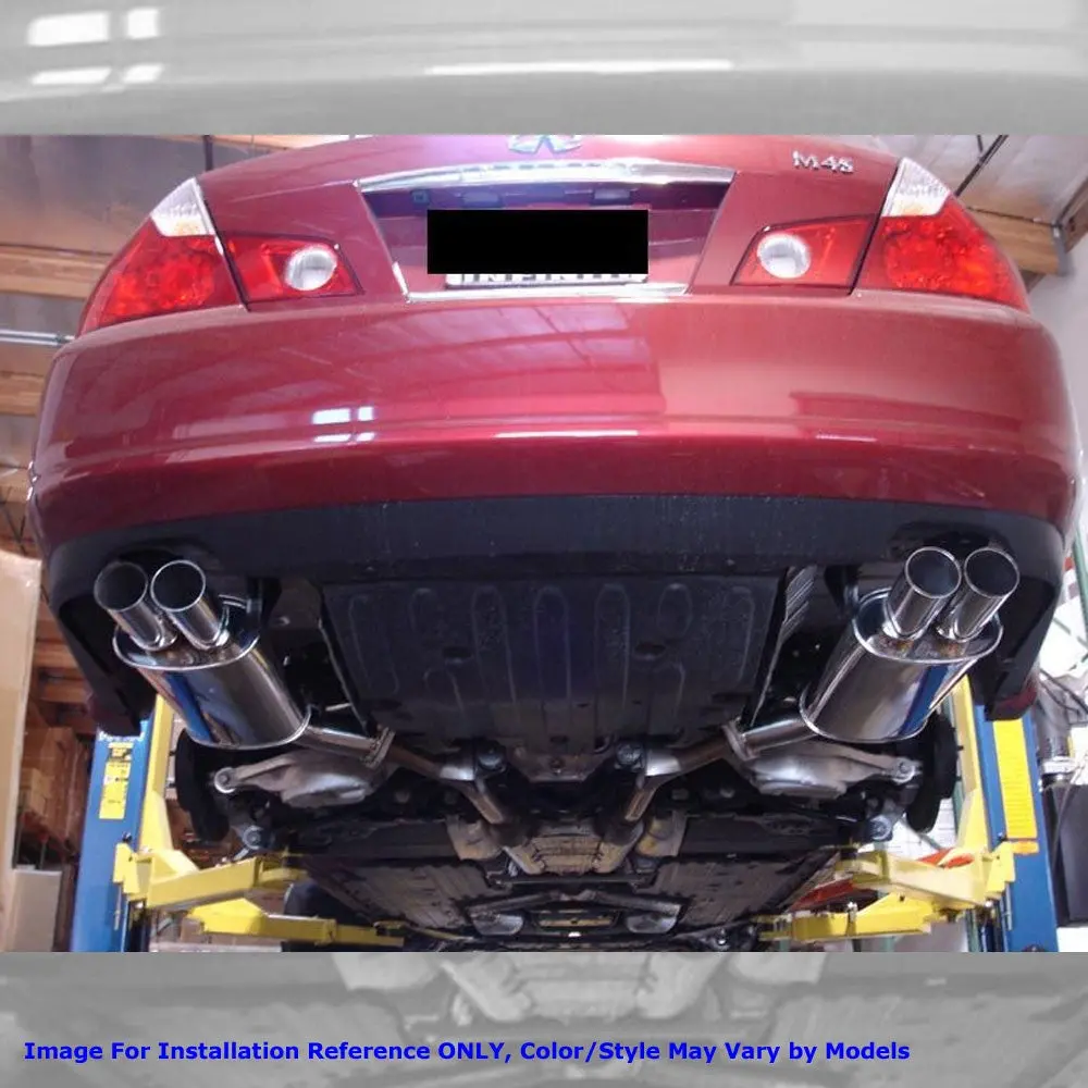 Megan Rs Abe Exhaust System Burnt Roll Tip For 06-10 Infiniti M35 M45 Y50 2