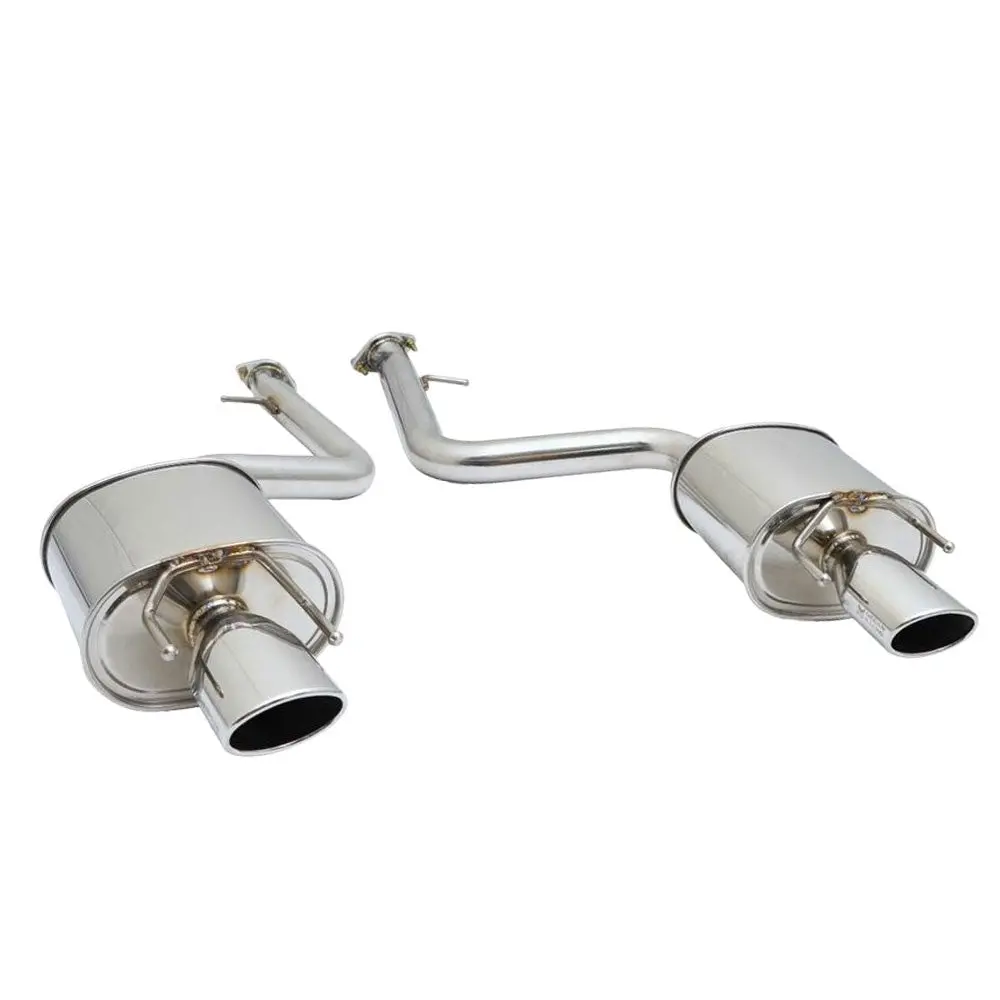 Megan Axle Back Exhaust System Dual Rolled Tips For 14+ Lexus Is-Series L4 V6 1