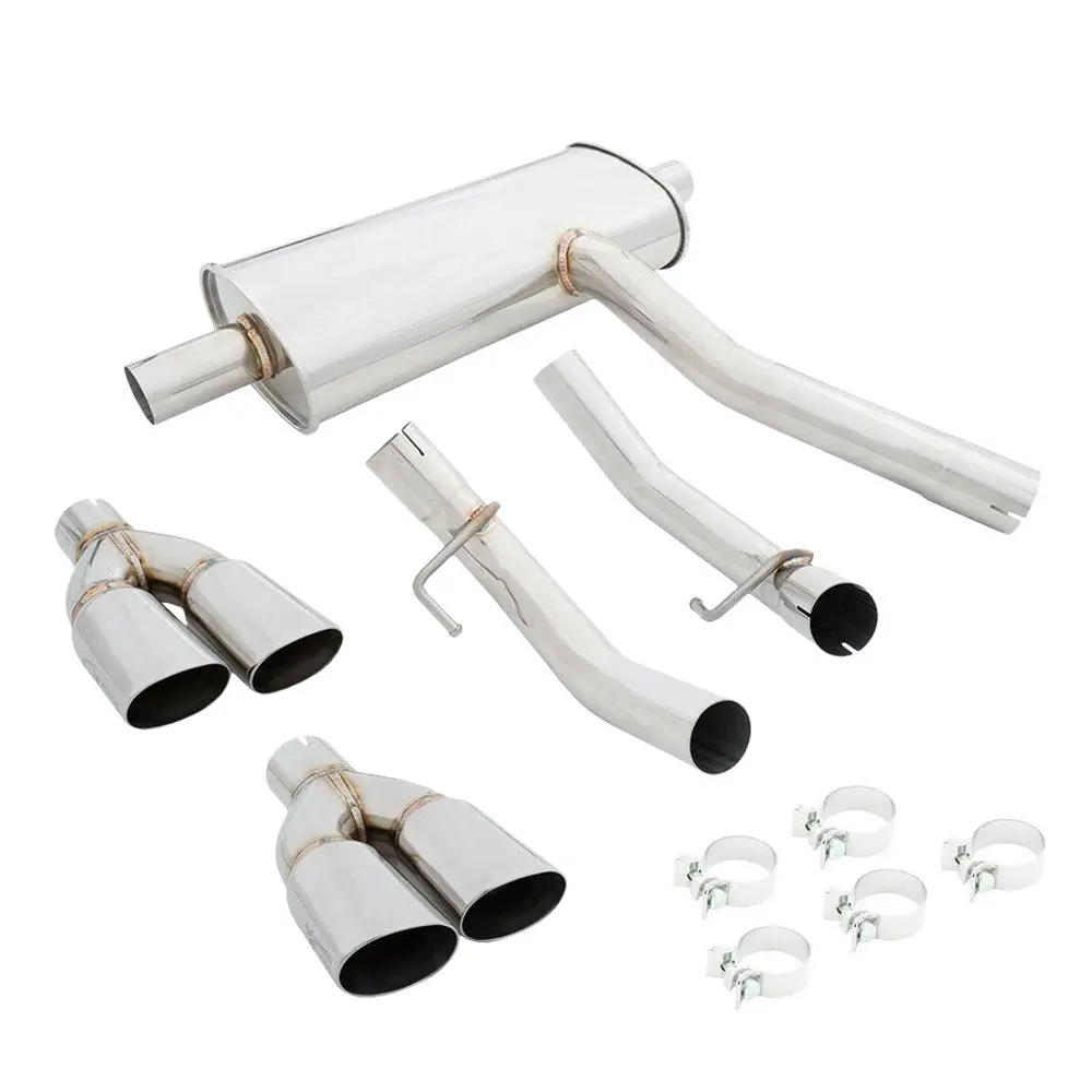 Megan Abe Exhaust System Stainless Quad Roll Tip For 14-18 Mercedes-Benz Cla250 Fwd (C117) 1