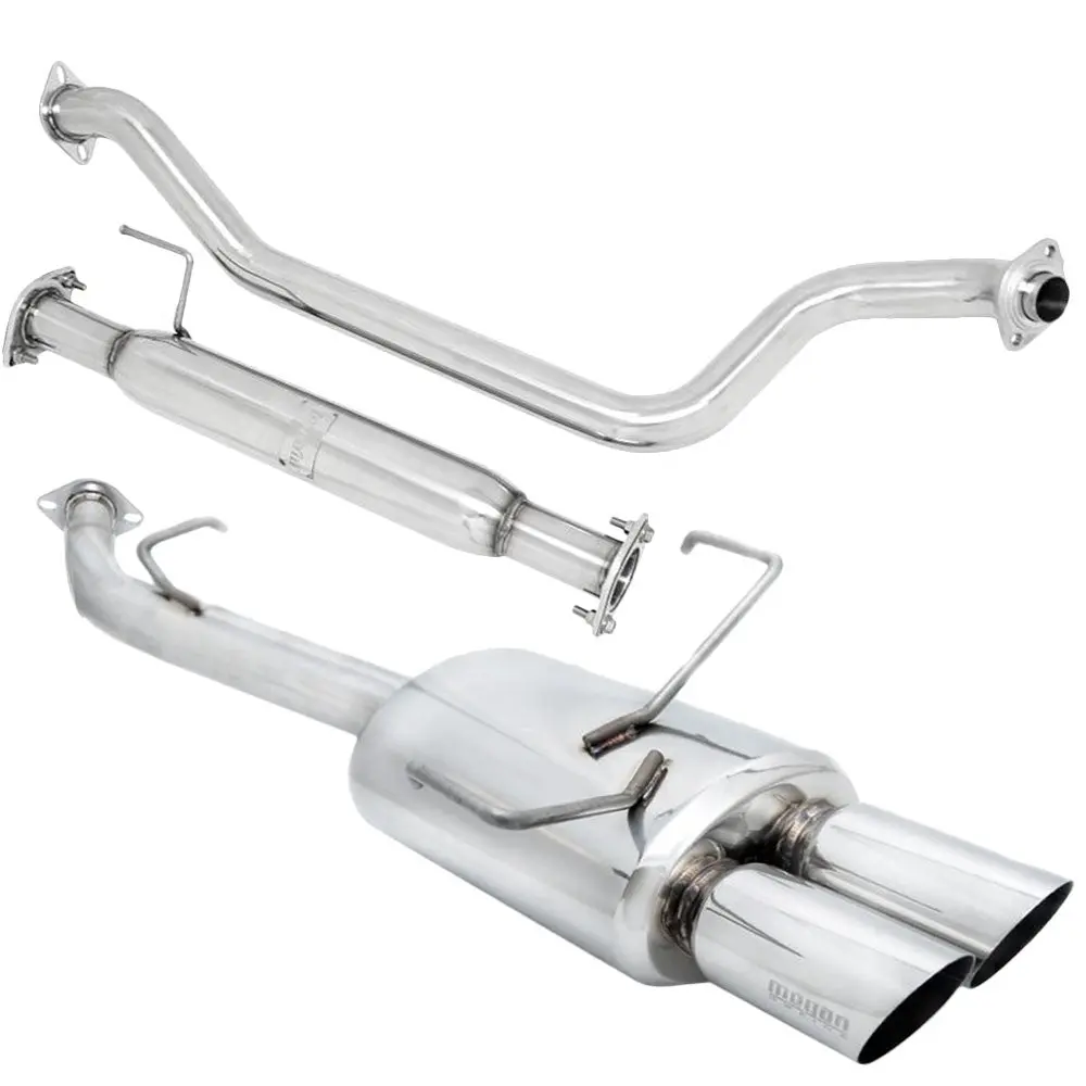 Megan Rs Stainless Abe Exhaust System Dual Tip For 02-06 Sentra Se-R Spec-V B15 1