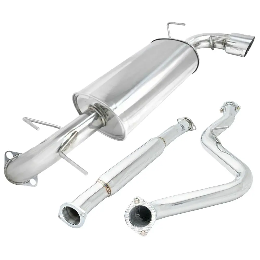 Megan Stainless Abe Exhaust System 4" Tips For 08-14 Subaru Wrx Hatchback Gh Va 1