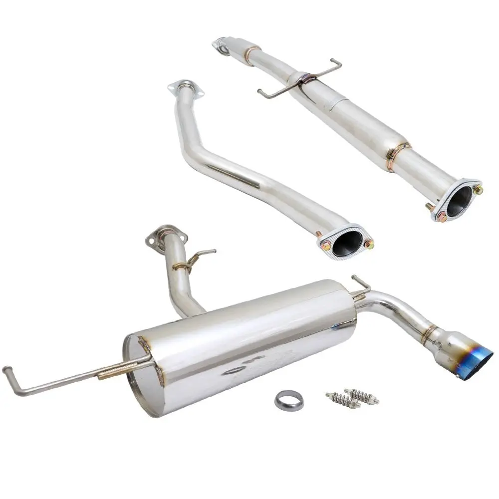 Megan Rs Stainless Abe Exhaust System 3" Blue Titanium Tip For 05-10 Scion Tc 1