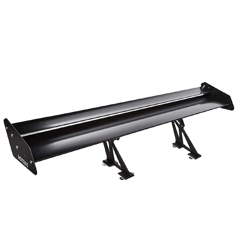Megan Racing 56" Adjustable Black Double Deck Gt Style Rear Trunk Spoiler Wing 1
