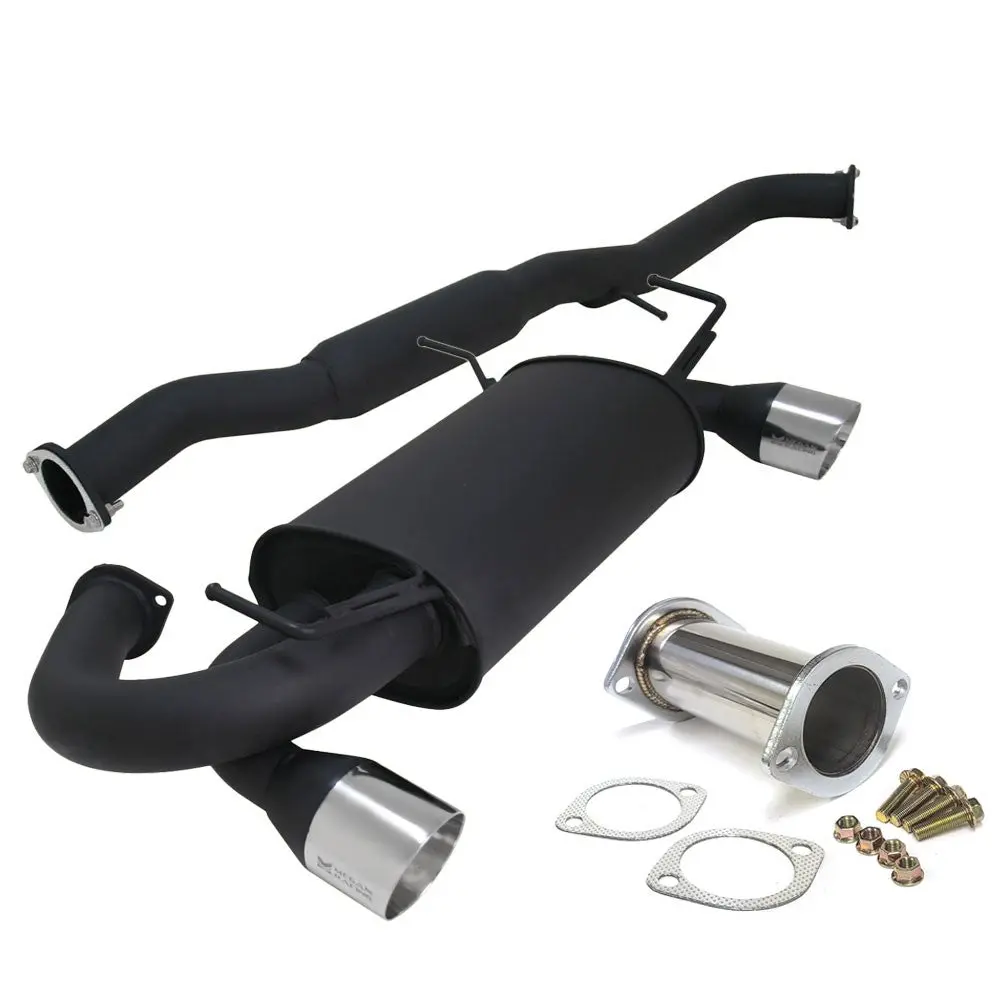 Megan Rs Series Cbs Exhaust System [Dual Exit Blue Titanium Tips] For 03-07 Infiniti G35 Coupe V35 1