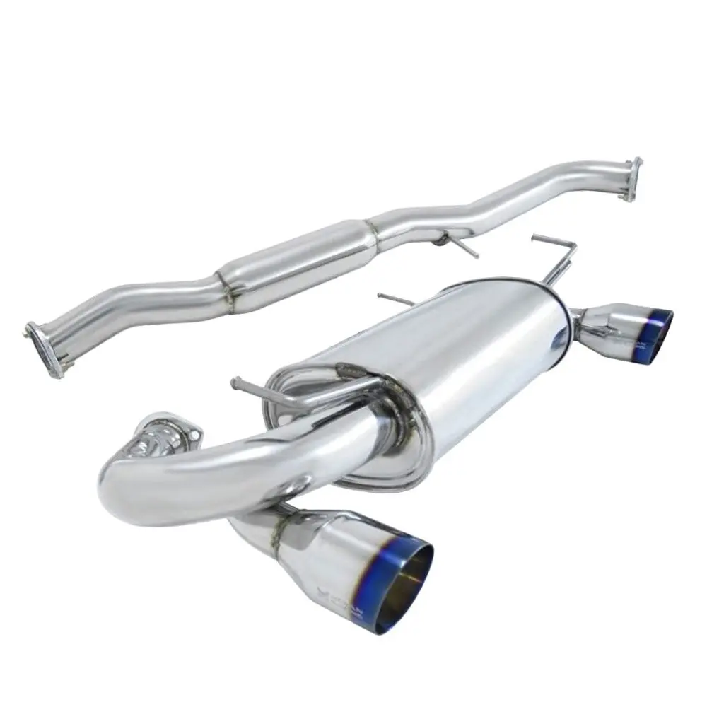 Megan Rs Series Cbs Exhaust System [Dual Exit Burnt Rolled Tips] For 03-09 Nissan 350Z Z33 1