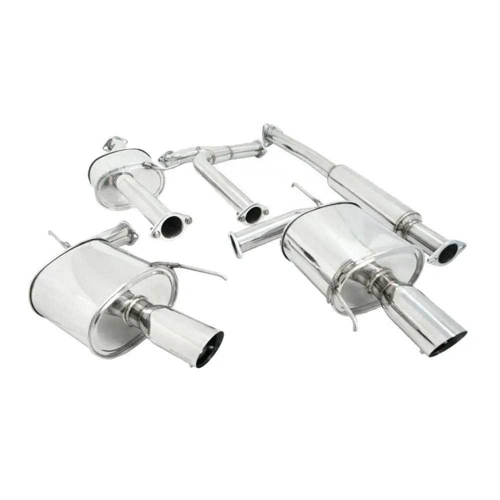 Megan Rs Stainless Steel Cbs Exhaust System 4" Tips For 04-08 Acura Tl Ua6 1
