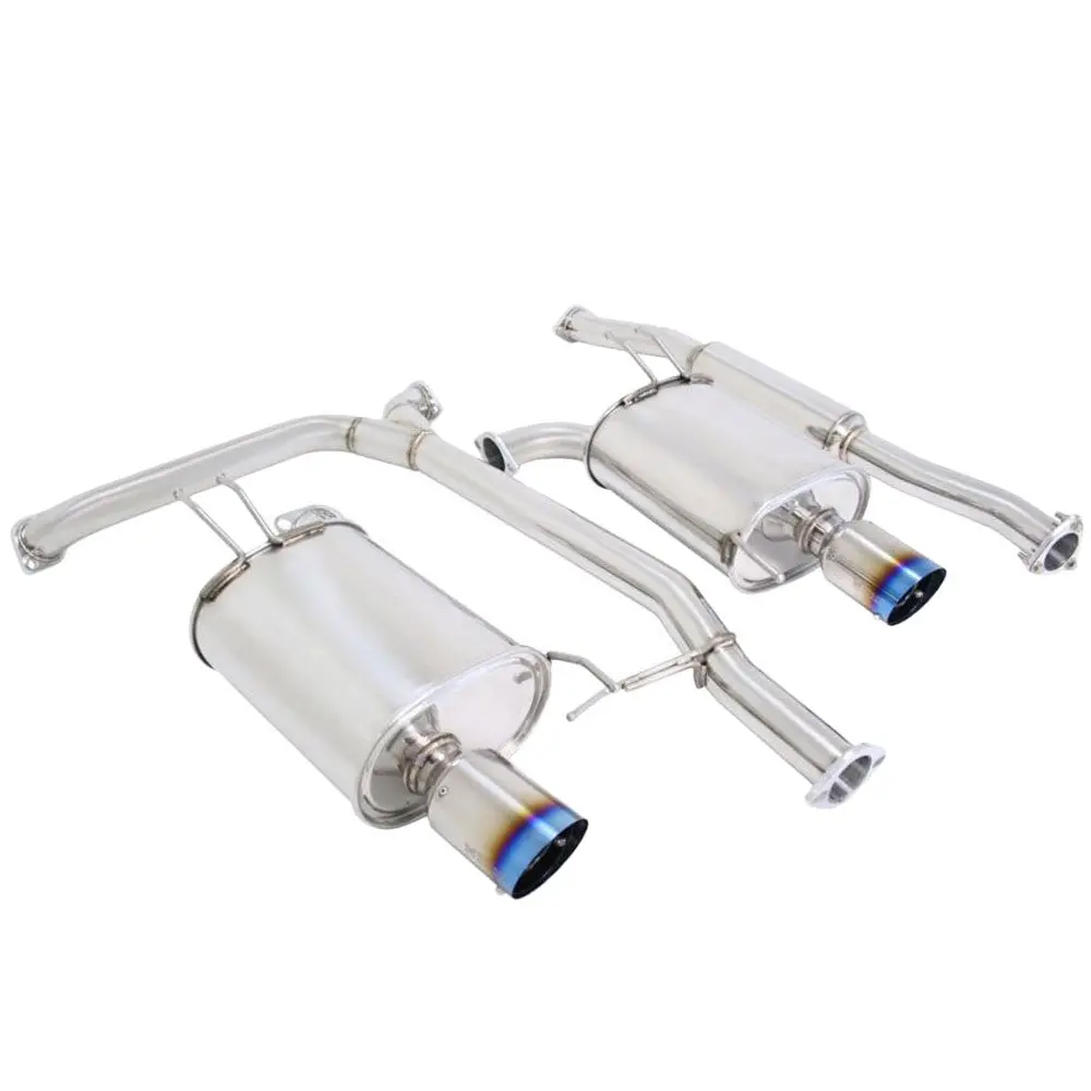 Megan Rs Series Stainless Cbs Exhaust System Blue Burnt Tip For 04-08 Acura Tsx 1
