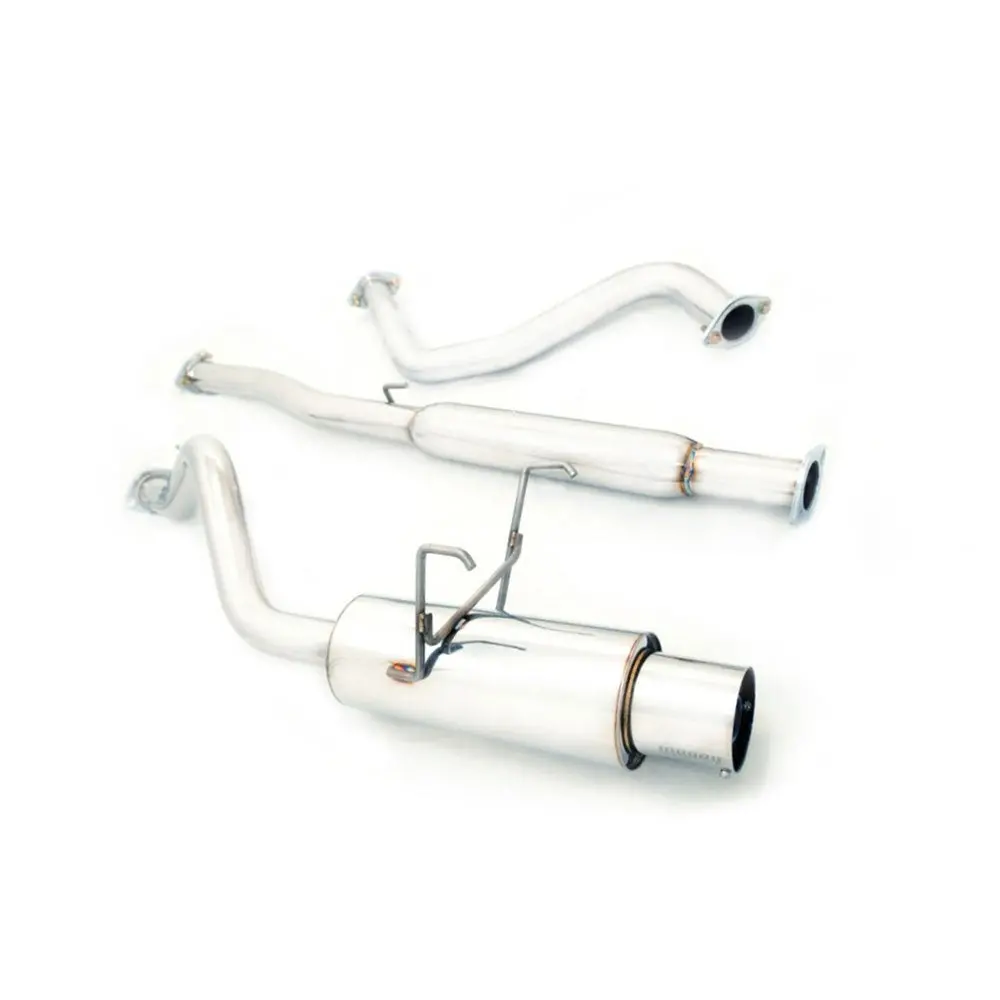 Megan Drift Spec Cbs Exhaust System Stainless Tip For 92-00 Civic Ex 2/4Dr 1