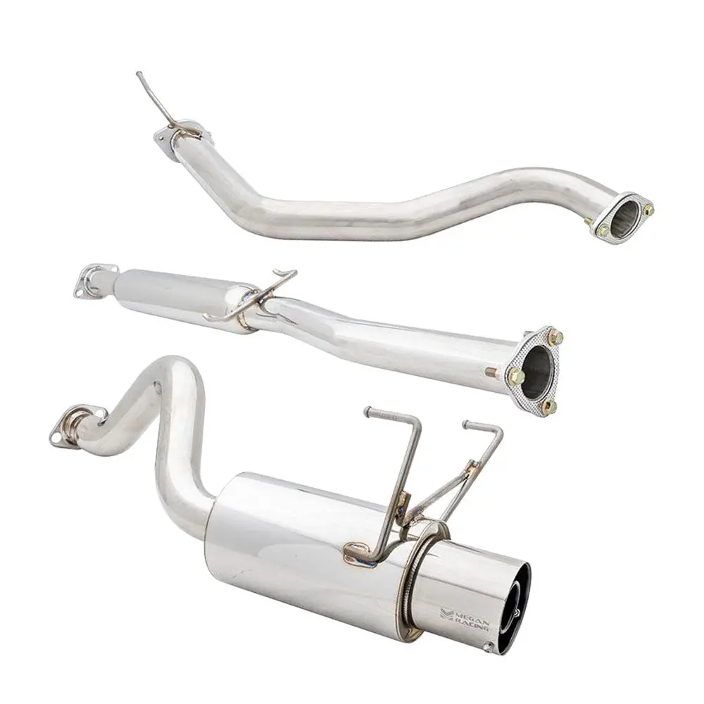 Megan Drift Spec Cbs Exhaust System Polish Tip For 92-95 Honda Civic 3Dr Hb 1