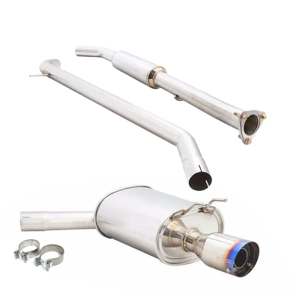 Megan Rs Cbs Exhaust System 4.5" Burnt Tips For 13-17 Accord 2.4L 2Dr Ct1 1