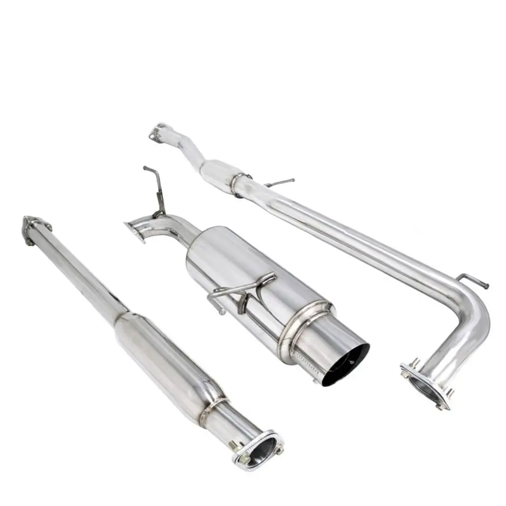 Megan Na-Type Stainless Cbs Exhaust System For 98-02 Honda Accord 2.3L L4 (Cg 6Th Gen) 1