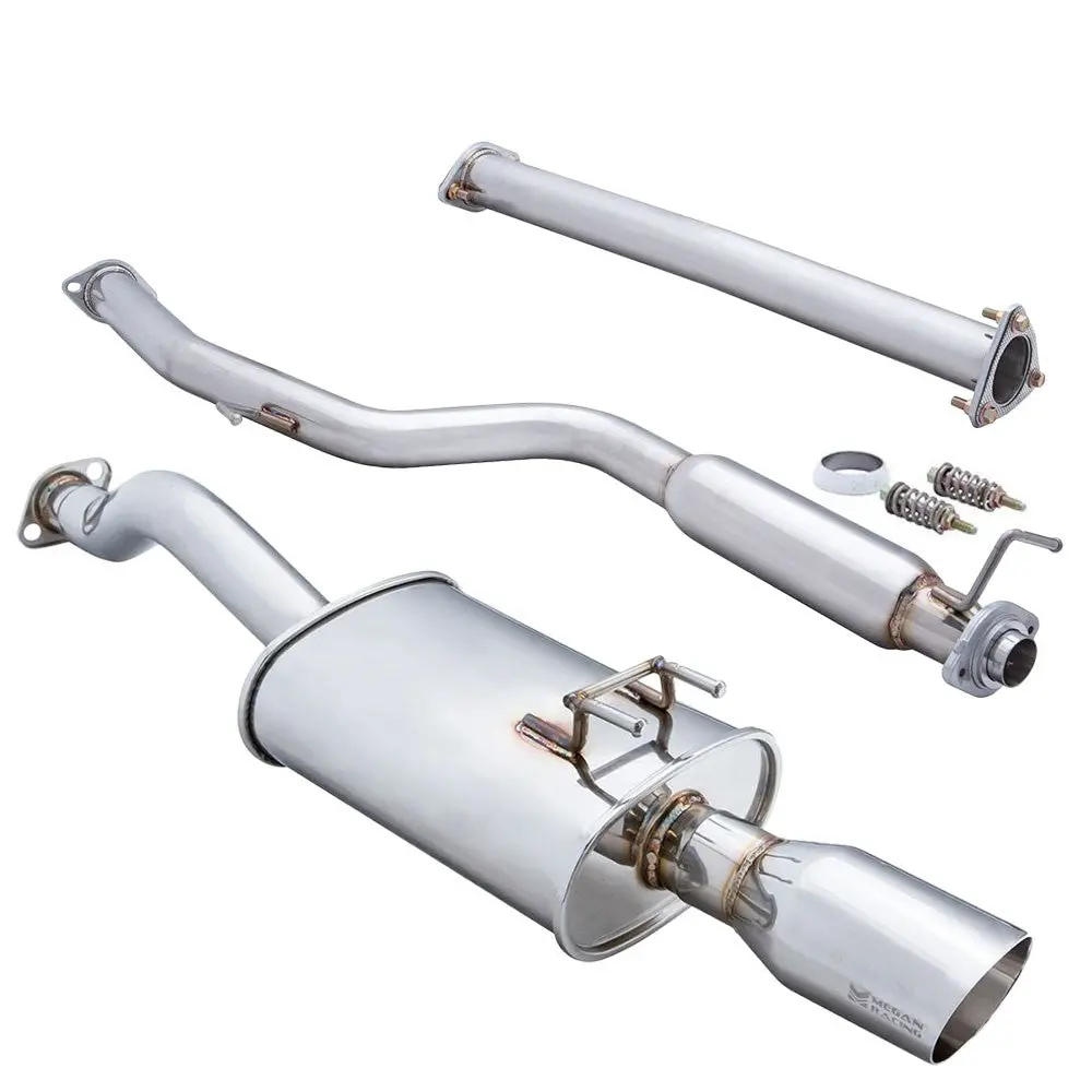 Megan Rs Stainless Cbs Exhaust System Polish Tip For Honda 12-15 Civic Si Sedan 1