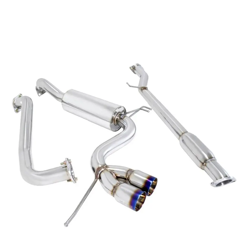 Megan Type 2 Cbs Exhaust System Burnt Rolled Tip For 12-17 Veloster 1.6L L4 Fs 1
