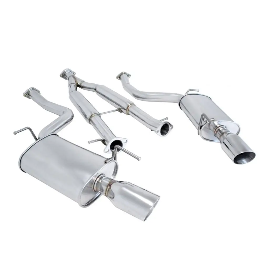 Megan Rs Stainless Cbs Exhaust System Oval Tip For Infiniti 07-08 G35/09-15 G37 4Dr 1