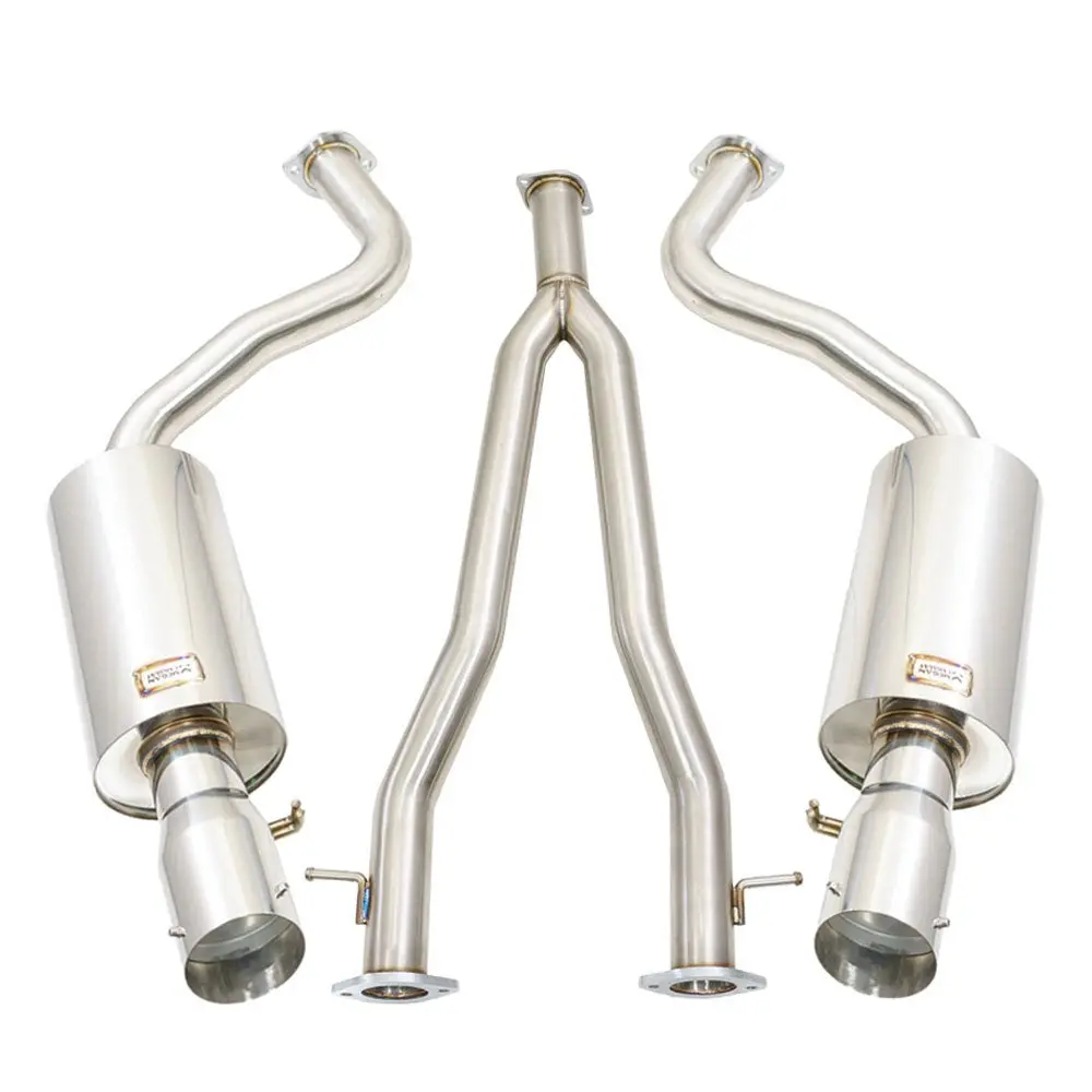 Megan Oe-Rs Series Catback Exhaust System Dual Round Tip For 98-05 Lexus Gs-Series S160 1
