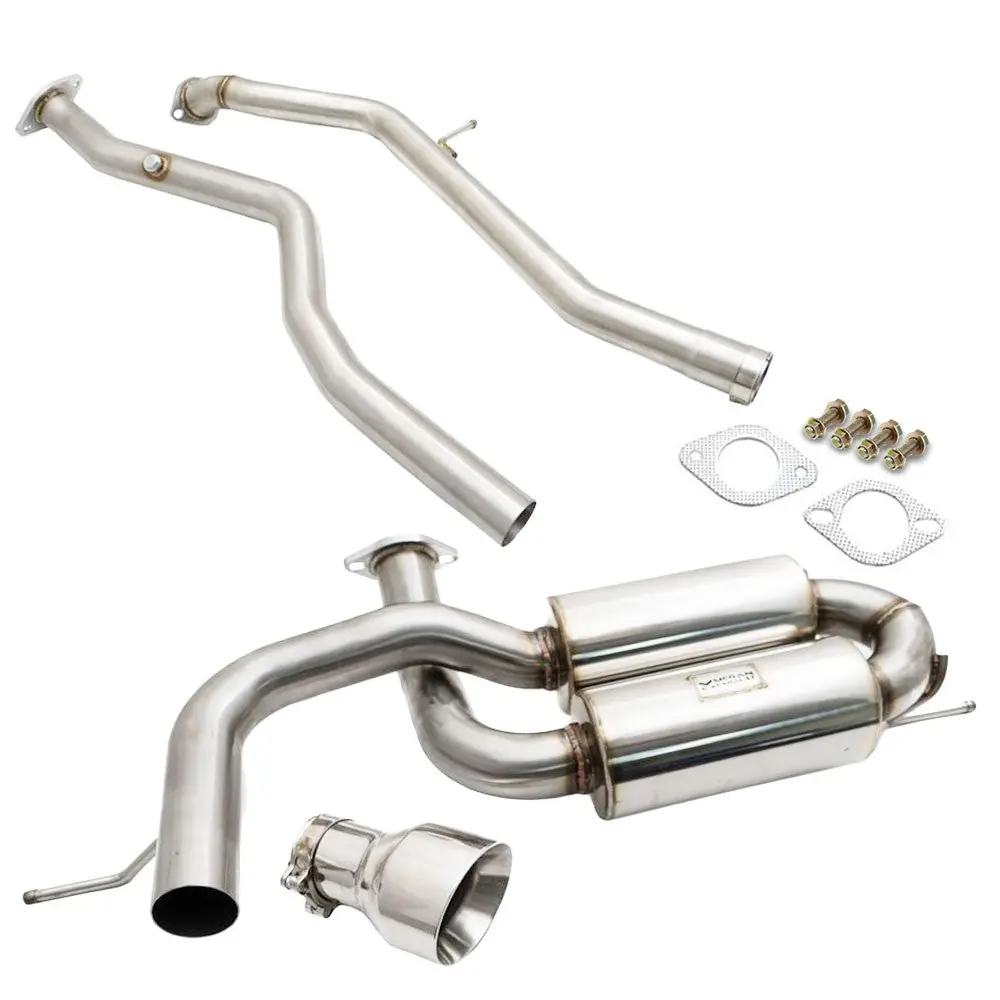 Megan Catback Exhaust System Mid Pipe Muffler Stainless Tip For 16-25 Mazda Mx-5 Miata Nd 1