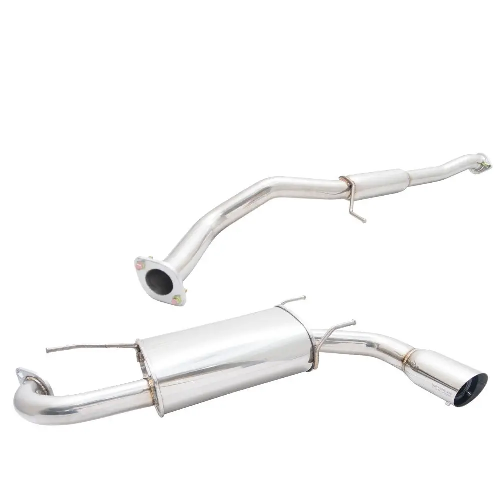 Megan Stainless Cbs Exhaust System 3" Flat Tip For 04-05 Miata Mazdaspeed 1.8T 1