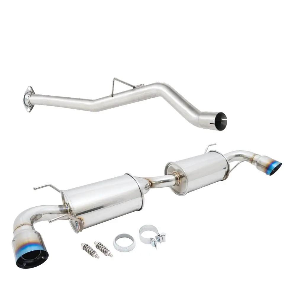 Megan Rs Series Cbs Exhaust System Burnt Ti-Tip For 04-08 Mazda Rx8 13B-Msp Se3p 1