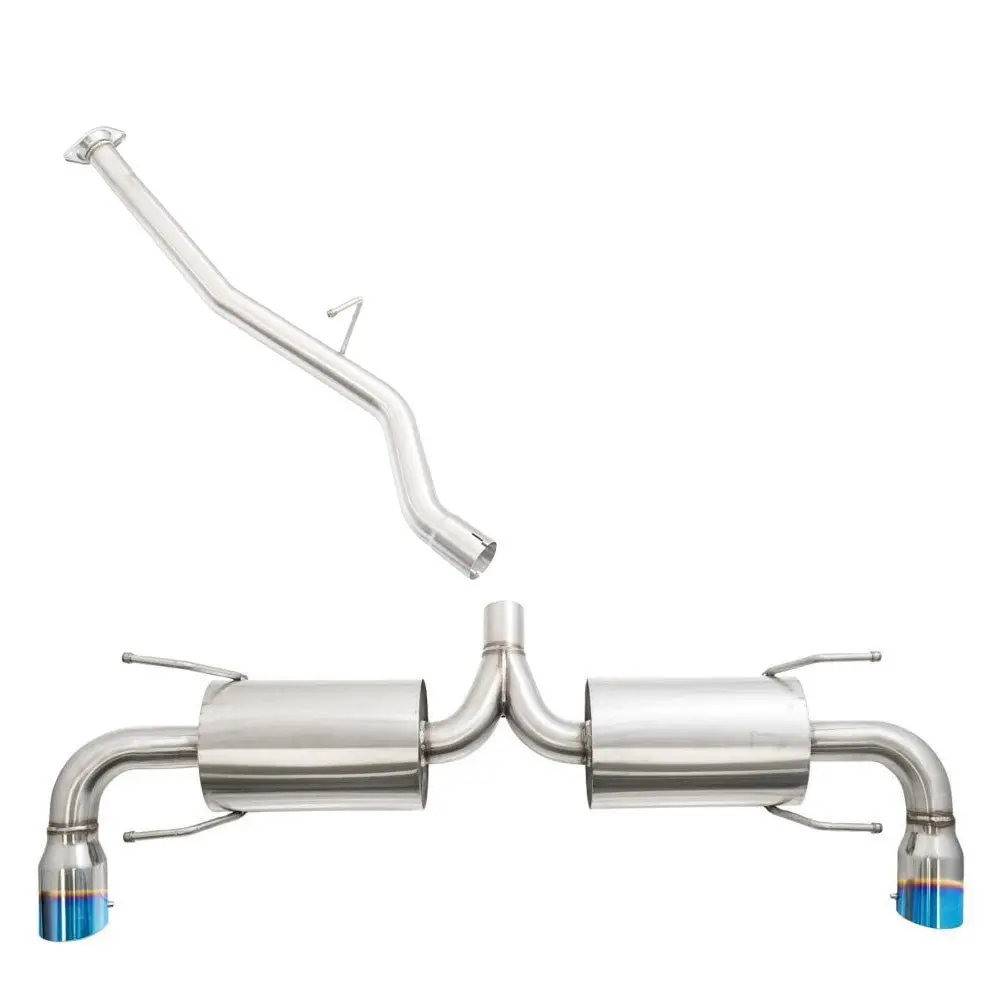 Megan Racing Ds-Type Stainless Cbs Exhaust System Blue Tips For 09-13 Mazda Rx-8 1