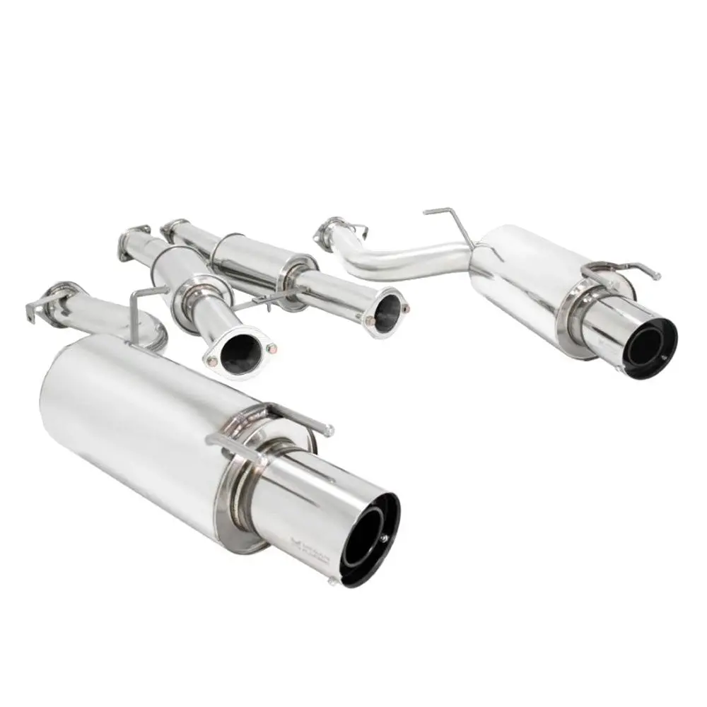 Megan 3" Catback Exhaust System Dual Flat Tip For 90-96 Nissan 300Zx Turbo Coupe 1
