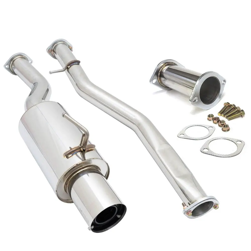 Megan Drift Spec Cbs Exhaust System [Single Exit Stainless Tip] For 03-07 Infiniti G35 Coupe V35 1