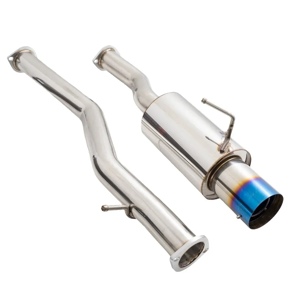 Megan 4.5" Burnt Blue Tip Cbs Exhaust System For 09-21 Nissan 370Z Z34 1