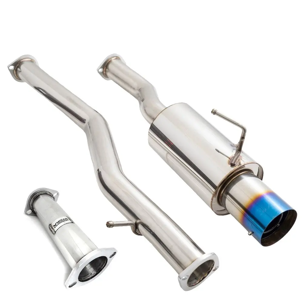 Megan Ds Cbs Exhaust System 4.5" Burnt Tip For 08-13 G37/14-15 Q60 Coupe Rwd V36 1