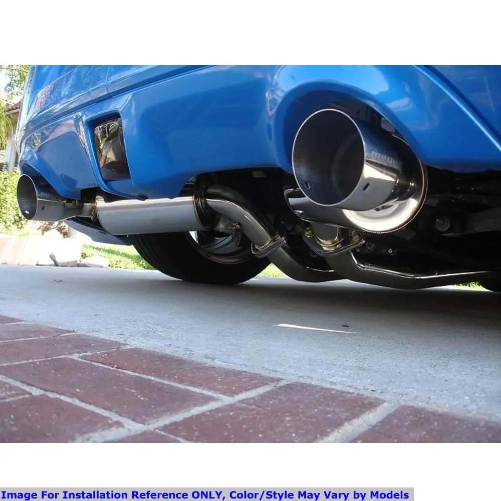 Megan Drift Spec Cbs Exhaust System 4" Dual Burnt Tip For 09-21 370Z Z34 2