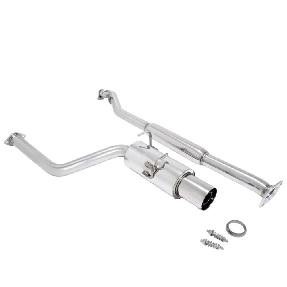 Megan Drift Spec Style Catback Exhaust System Silver Tip 2.5" Pipe W/Resonator For Gen1 13-20 Fr-S/Brz Zc6/86 Zn6 1