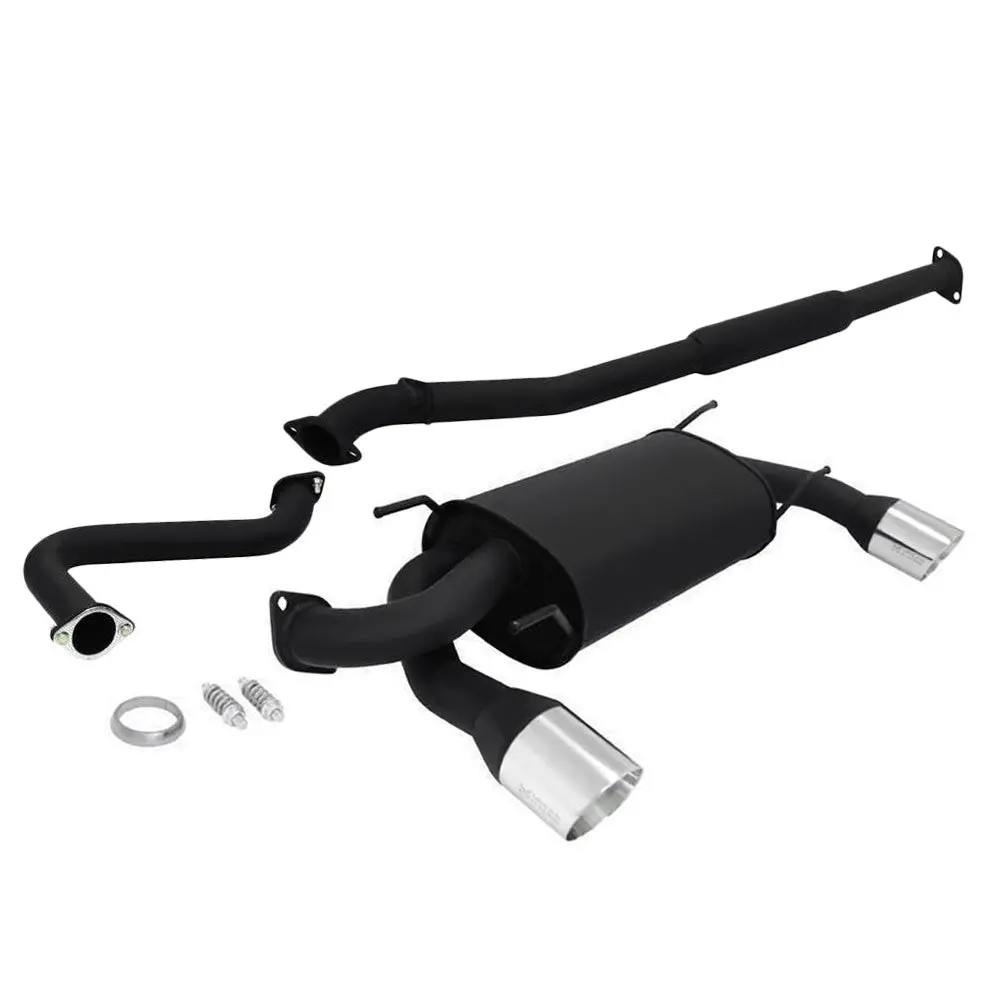 Megan Rs Black Cbs Exhaust System 4.0" Rolled Tips For 13-20 Fr-S/Brz/86 1