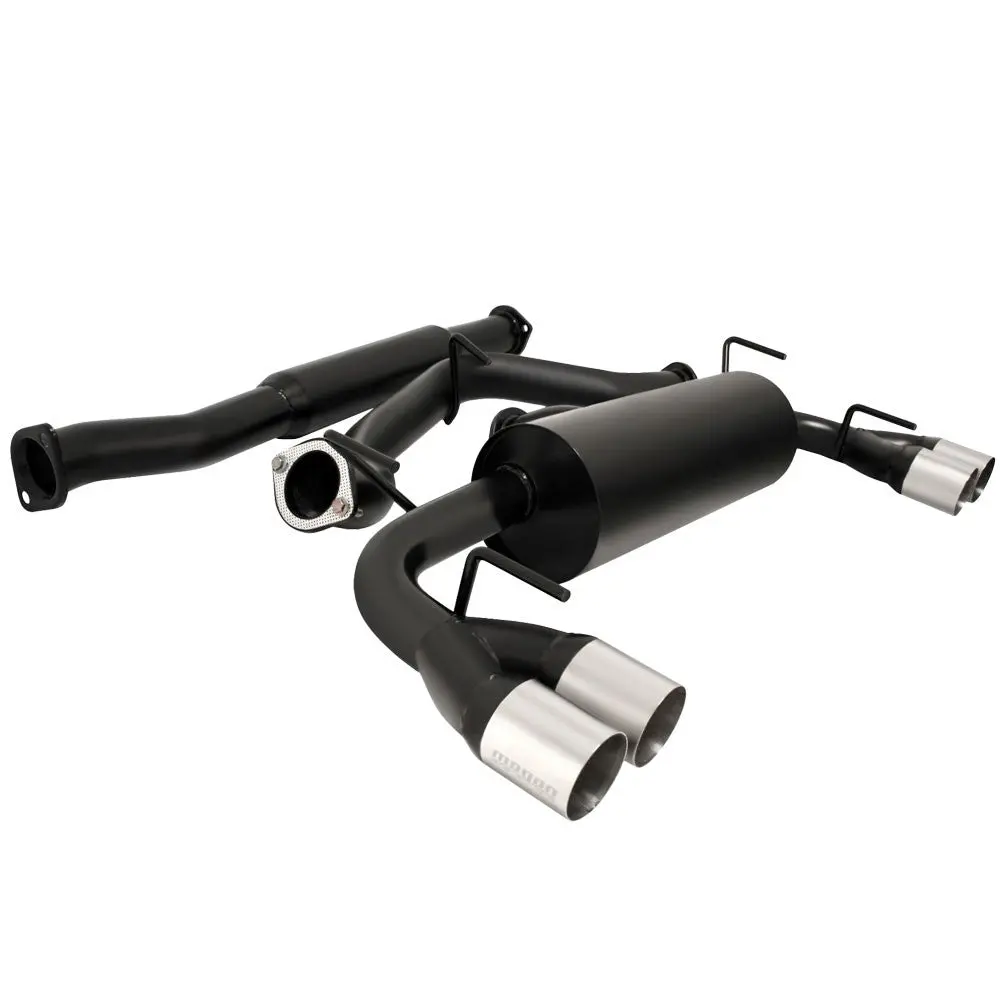 Megan Rs Black Cbs Exhaust System Stainless Tip For 08-14 Subaru Wrx/Wrx Sti Hb 1