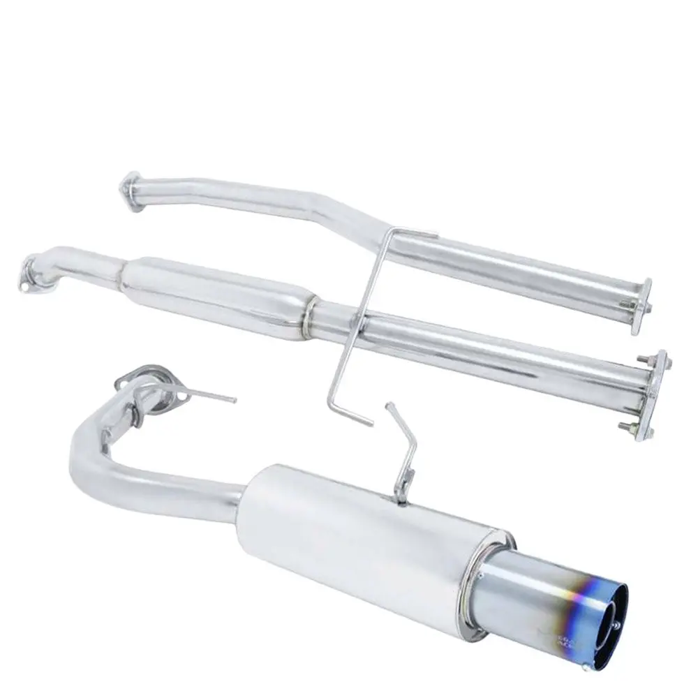 Megan Drift Spec Cbs Exhaust System 4.0" Burnt Tips For 05-10 Tc 2.4L At10 1