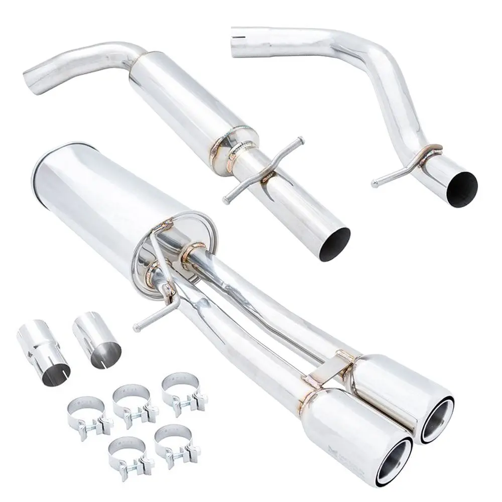Megan Rs Series Stainless Cbs Exhaust System 3.0" Tips For 99-01 Jetta 1.8T 2.0 1