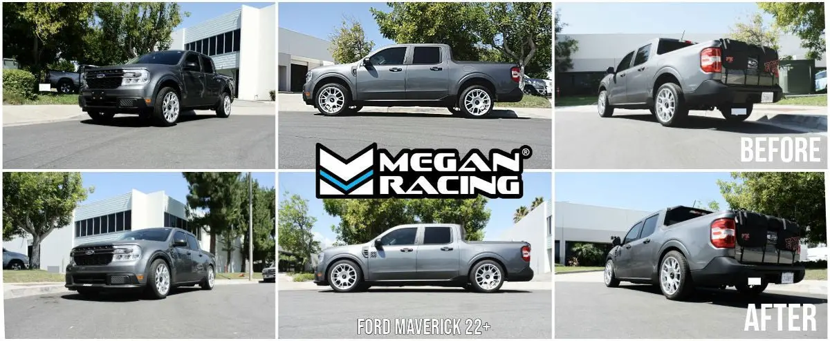 Megan Red Street Series Coilover Springs Damper Kit For 22+ Ford Maverick Fwd W/Torsion Beam Rear Suspension (P758) 2