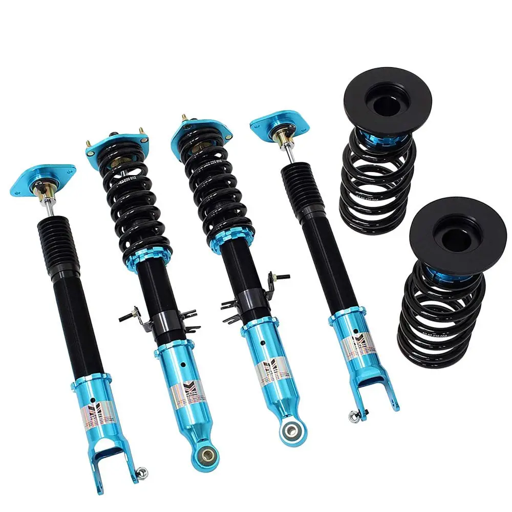 Megan Racing Ezii Series Street Blue Coilover Damper Spring For 14-19 Q60 Rwd 1