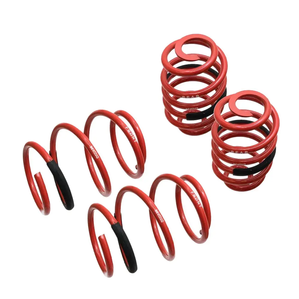 Megan Racing Red Euro-Version Coil Lowering Springs For 99-05 E46 3-Series Rwd 1