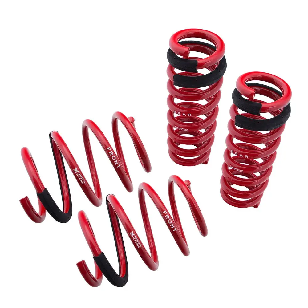 Megan Red 1.5" Drop Race Lowering Spring Kit For 08-13 Bmw M3 E90 Sedan/E92 Coupe 1