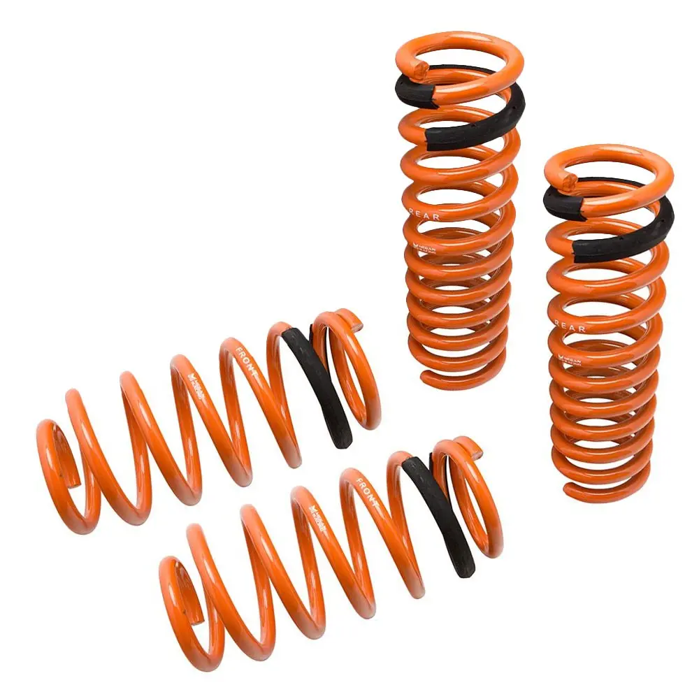 Megan Racing Front Rear Orange Lowering Springs Kit For 06-10 Dodge Charger Rwd 1